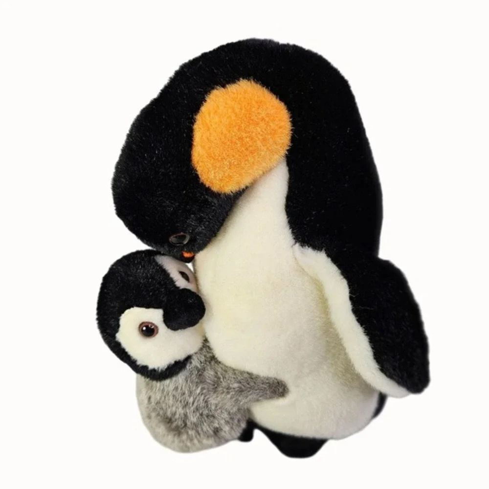 Emperor Penguin Mom and Baby Plush Toy Plushie Stuffed Animal 11‎ Inch Realistic